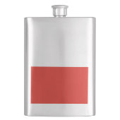 Polnische Flagge Flachmann (Vorderseite)