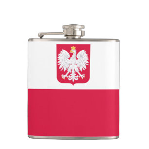 Polnische Flagge Flasche Flachmann