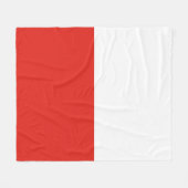 Polnische Flagge Fleecedecke (Vorderseite (Horizontal))