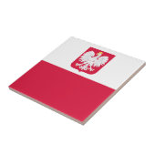 Polnische Flagge Fliese (Seite)