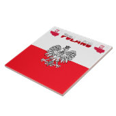 Polnische Flagge Fliese (Seite)