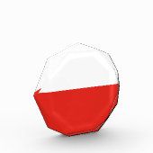 Polnische Flagge Fotoblock (Links)