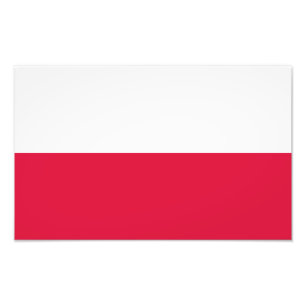 Polnische Flagge Fotodruck
