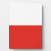Polnische Flagge Fotoplatte (Vorderseite)