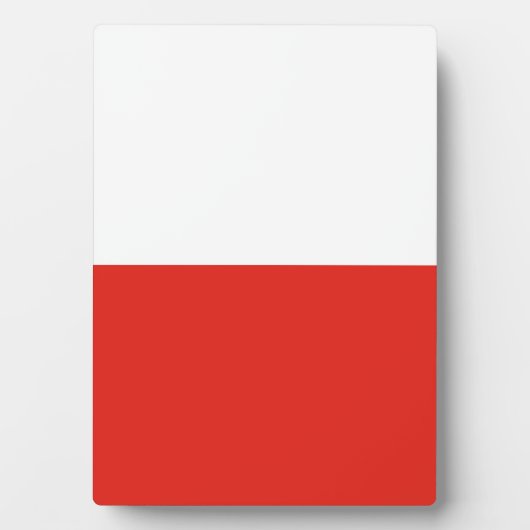 Polnische Flagge Fotoplatte (Vorderseite)