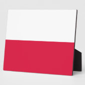 polnische Flagge Fotoplatte (Seite)