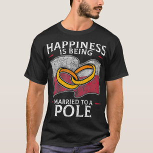 Polnische Flagge für die Hochzeitsrepublik Polen - T-Shirt