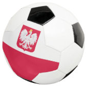 Polnische Flagge Fußball (Dreiviertel)