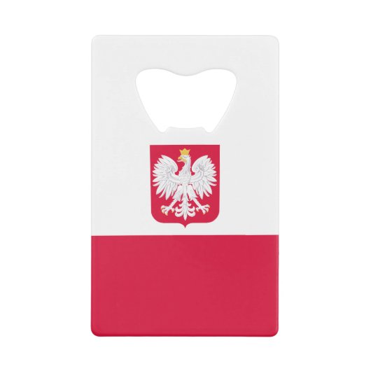 Polnische Flagge Geldbeutel Flaschenöffner (Vorderseite)
