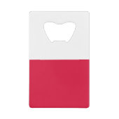 Polnische Flagge Geldbeutel Flaschenöffner (Vorderseite)