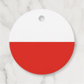 Polnische Flagge Geschenkanhänger (Vorderseite)