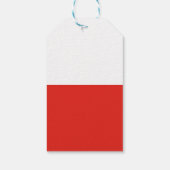 Polnische Flagge Geschenkanhänger (Rückseite)