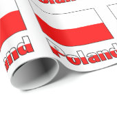 Polnische Flagge Geschenkpapier (Rolleneckpunkt)