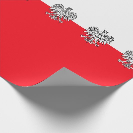 Polnische Flagge Geschenkpapier (Ecke)