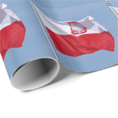 POLNISCHE FLAGGE GESCHENKPAPIER (Rolleneckpunkt)
