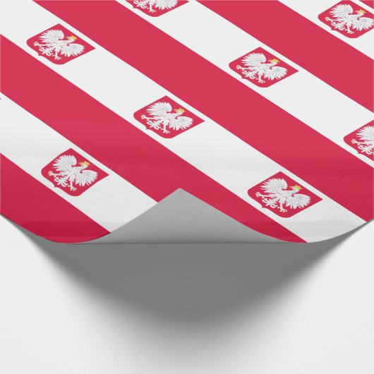 Polnische Flagge Geschenkpapier (Ecke)