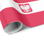 Polnische Flagge Geschenkpapier (Rolleneckpunkt)