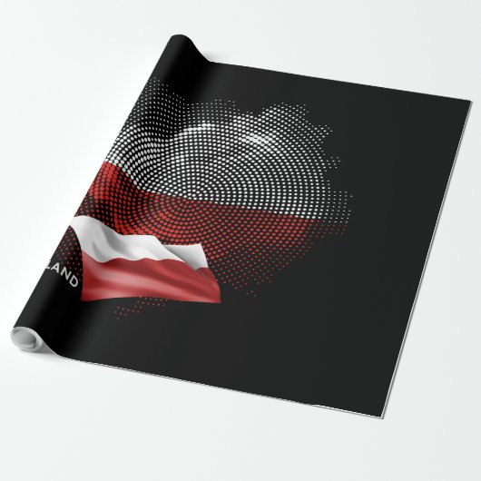 Polnische Flagge Geschenkpapier (Ungerollt)