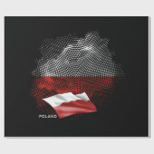 Polnische Flagge Geschenkpapier (Flach)