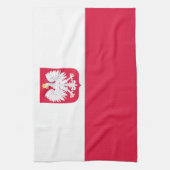 Polnische Flagge Geschirrtuch (Vertikal)