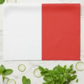 Polnische Flagge Geschirrtuch (Gefaltet)