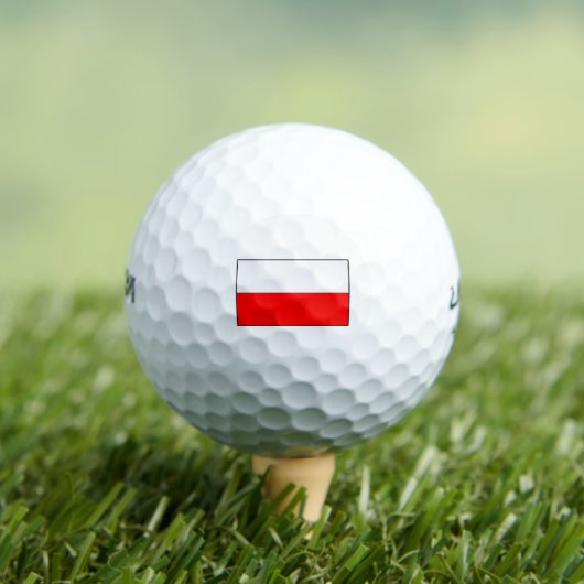 Polnische Flagge Golf Balls Golfball (Insitu T-Shirt)