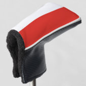 Polnische Flagge Golf Headcover (3/4 Vorderseite)