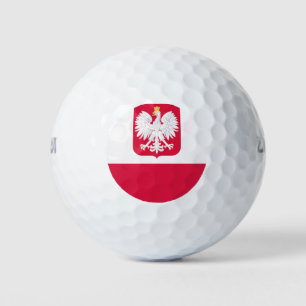 polnische Flagge Golfball
