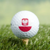 polnische Flagge Golfball (Insitu T-Shirt)