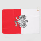 Polnische Flagge Golfhandtuch (Horizontal)