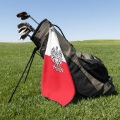 Polnische Flagge Golfhandtuch (Gras)