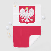 polnische Flagge Golfhandtuch (Insitu)