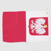 polnische Flagge Golfhandtuch (Horizontal)