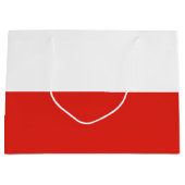 Polnische Flagge Große Geschenktüte (Vorderseite)