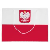 Polnische Flagge Große Geschenktüte (Vorderseite)