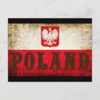 Polnische Flagge Grunge