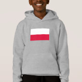 Polnische Flagge Hoodie (Vorderseite)