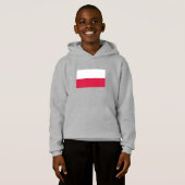 Polnische Flagge Hoodie (Vorne ganz)