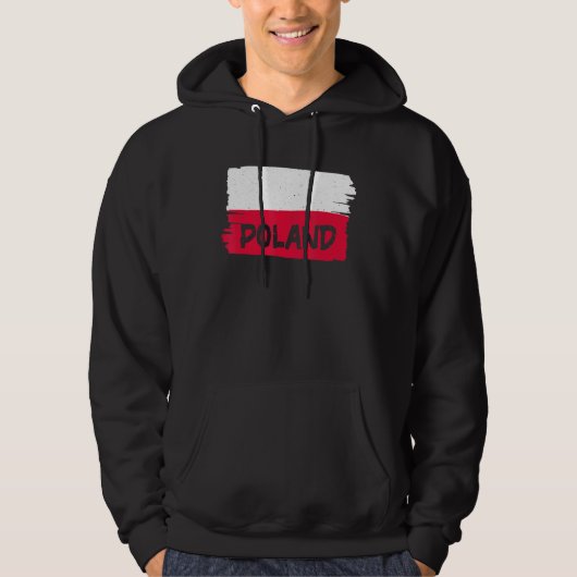 Polnische Flagge Hoodie (Vorderseite)