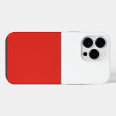 Polnische Flagge iPhone Hülle (Rückseite (Horizontal))