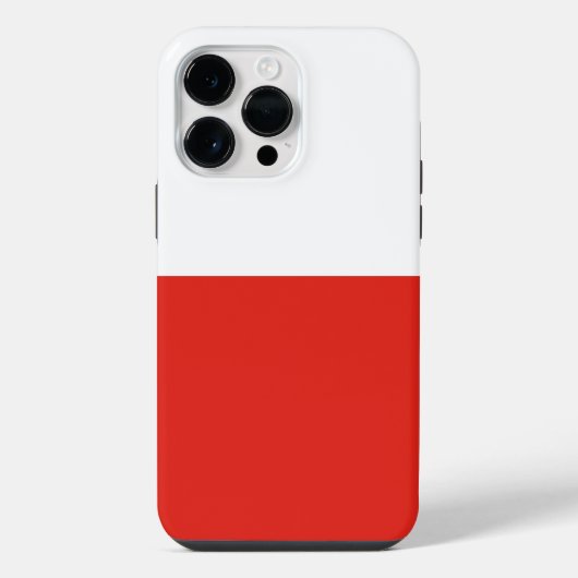 Polnische Flagge iPhone Hülle (Rückseite)
