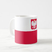 Polnische Flagge Kaffeetasse (Vorderseite Links)