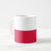 Polnische Flagge Kaffeetasse (Vorderseite Links)