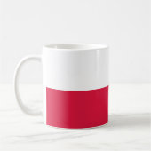 Polnische Flagge Kaffeetasse (Links)