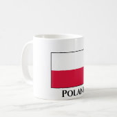 polnische Flagge Kaffeetasse (Vorderseite Links)