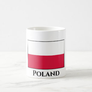 polnische Flagge Kaffeetasse