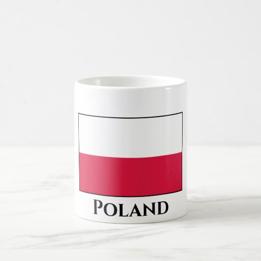 polnische Flagge Kaffeetasse (Mittel)