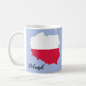 Polnische Flagge Kaffeetasse (Links)