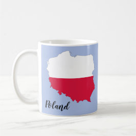Polnische Flagge Kaffeetasse