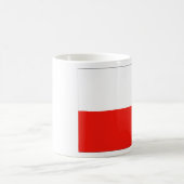 Polnische Flagge Kaffeetasse (Mittel)